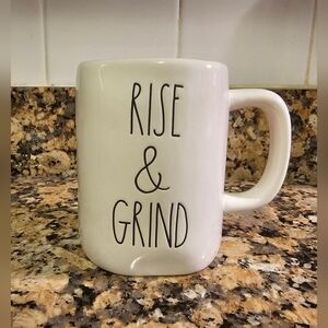 Rae Dunn RISE & GRIND mug NWOT
